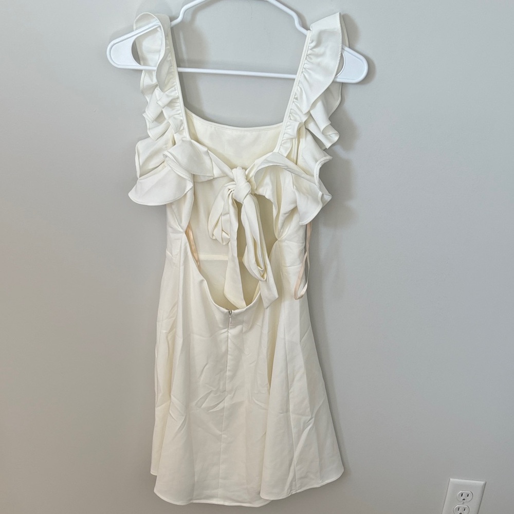 BCBGeneration White Ruffle Dress - Picture 2 of 5